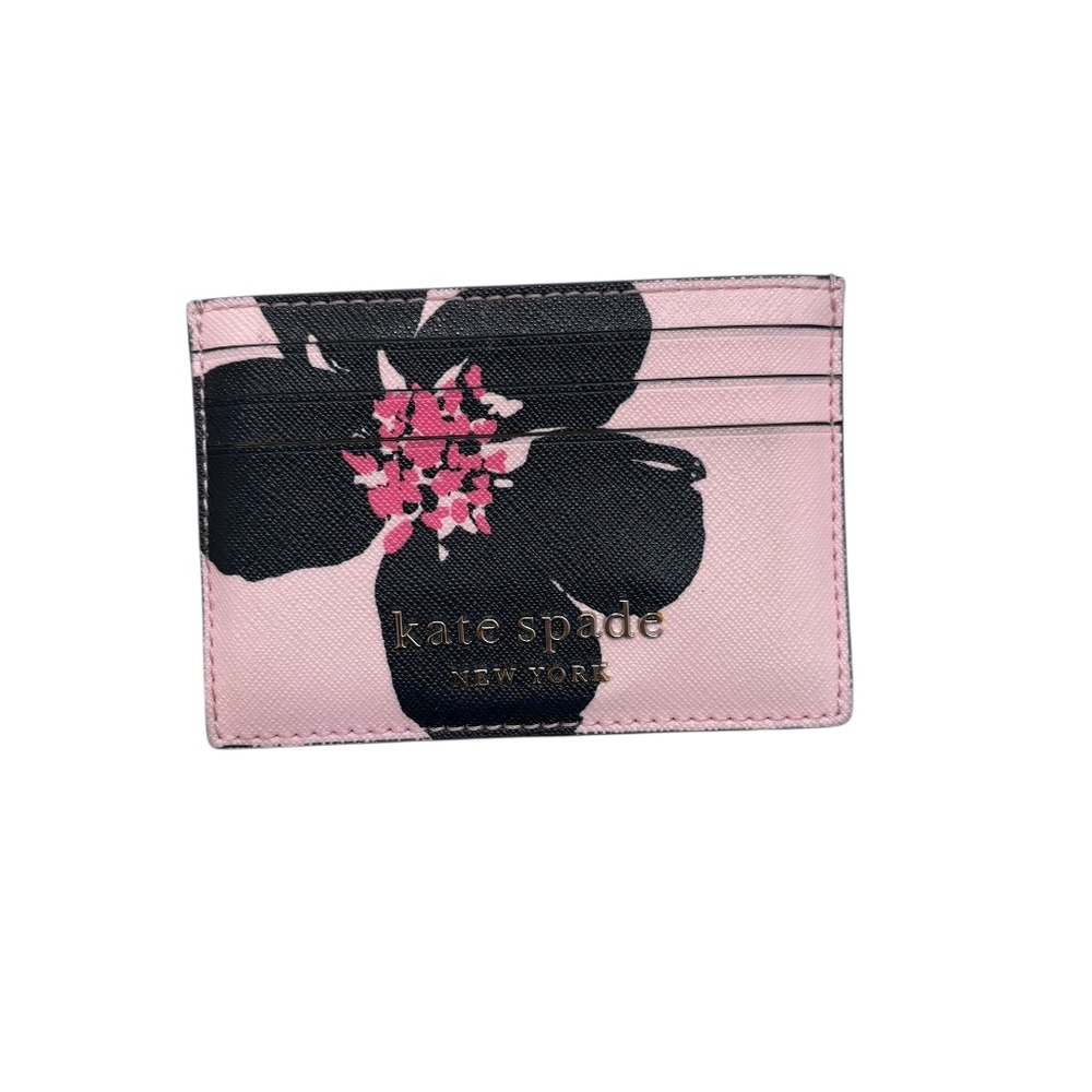 Kate spade pink flower card holder